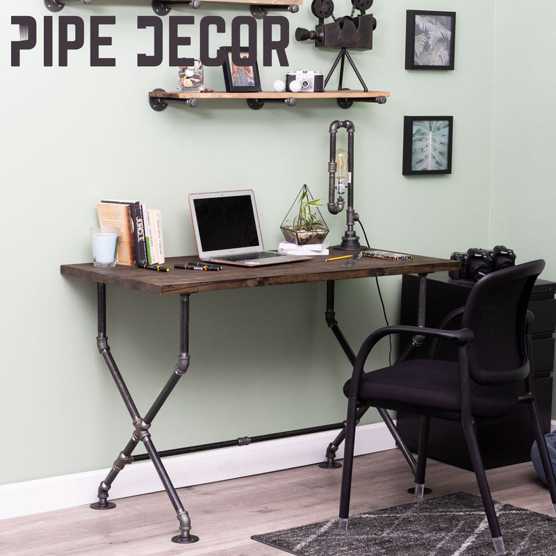 X Desk By PIPE DECOR - Pipe Decor