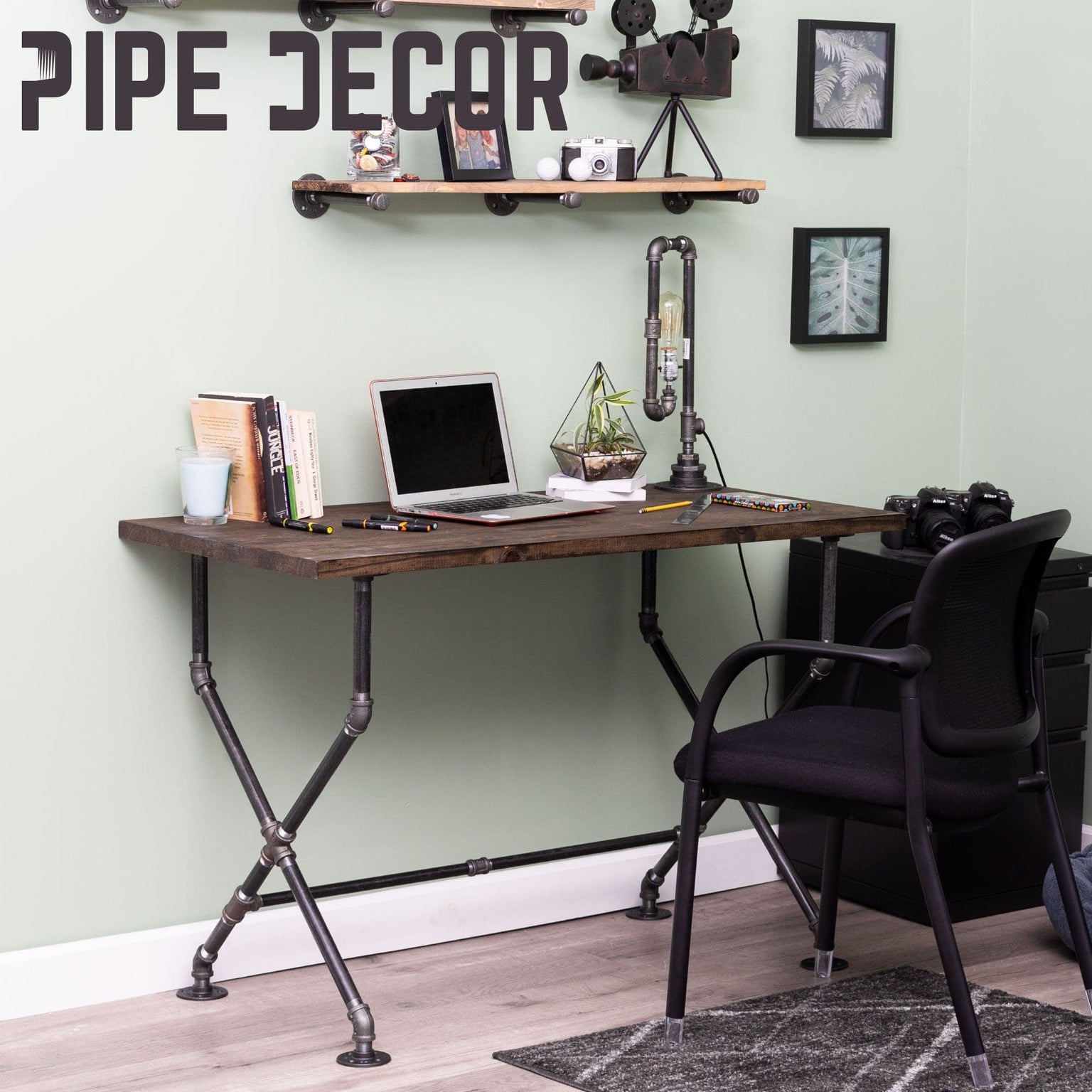 DIY Pipe Desks | PIPE DECOR | Industrial Pipe Desks
