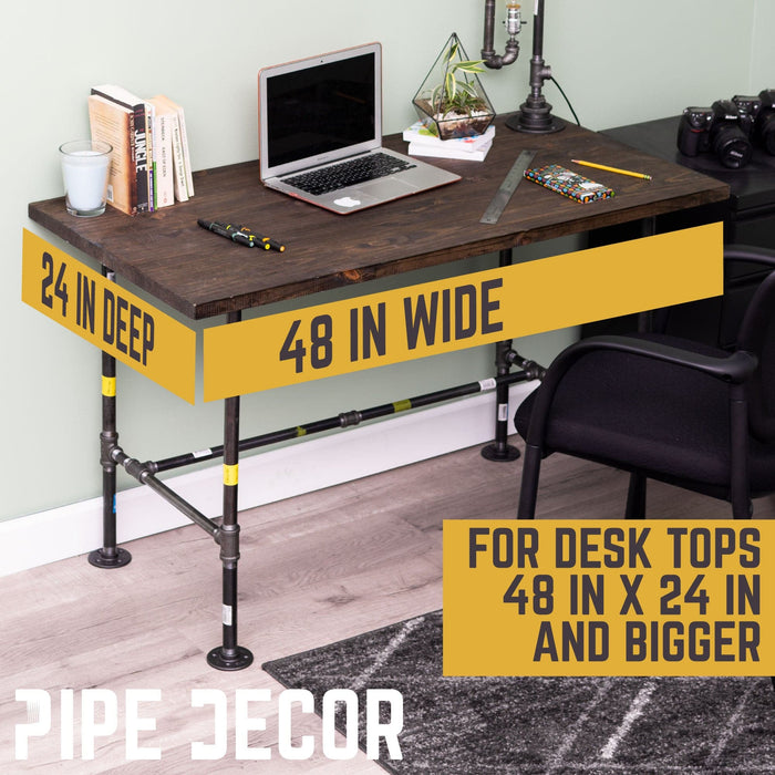 H Desk By PIPE DECOR - Pipe Decor