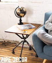 Spider End Table By PIPE DECOR - Pipe Decor