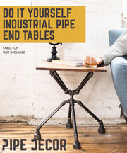 Spider End Table By PIPE DECOR - Pipe Decor