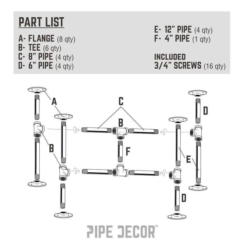 Turnpike End Table By PIPE DECOR