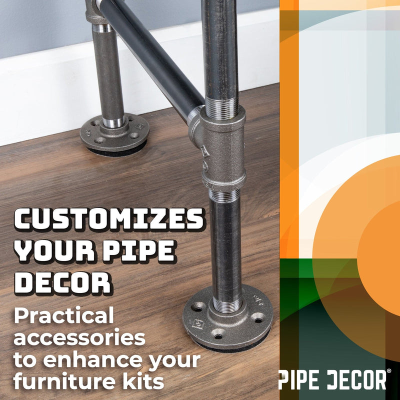 Almohadilla de fieltro redonda de alta resistencia para brida de piso de tubería de 3/4 pulg., 3 pulg. de diámetro (paquete de 4)