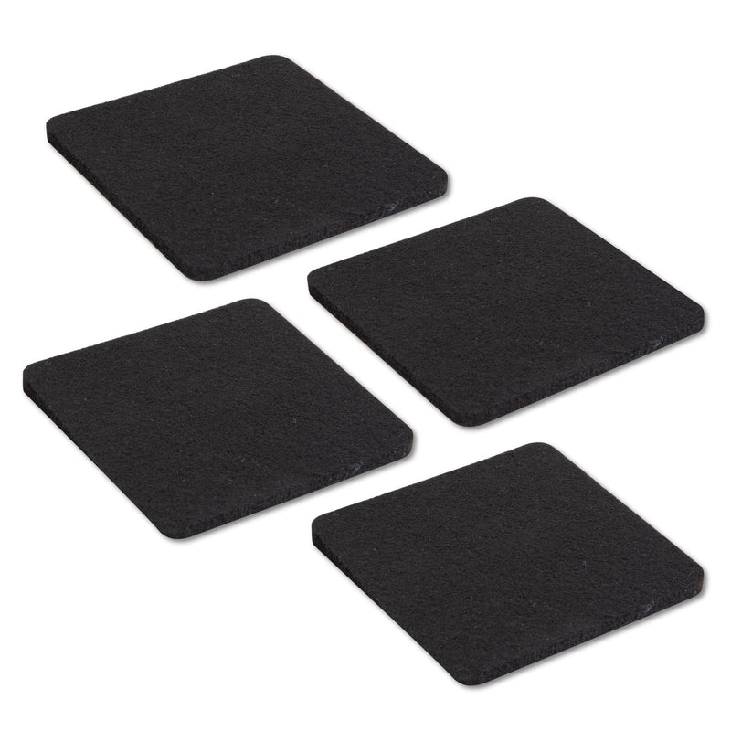 Heavy Duty Square Felt Pad for 1 in. Pipe Floor Flange, 3.5 in. x 3.5 in. (4-Pack)