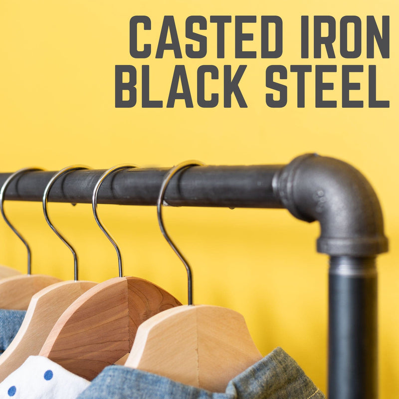 Pipe Decor Coat Rack Freestanding Clothing Rack | Industrial Steel | PIPE DECOR