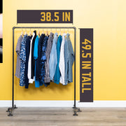 Freestanding Clothing Rack By PIPE DECOR - Pipe Decor