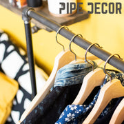 Freestanding Clothing Rack By PIPE DECOR - Pipe Decor