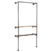 2 Shelf-wall Mounted Clothing Rack By PIPE DECOR - Pipe Decor