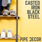 2 Shelf-wall Mounted Clothing Rack By PIPE DECOR - Pipe Decor