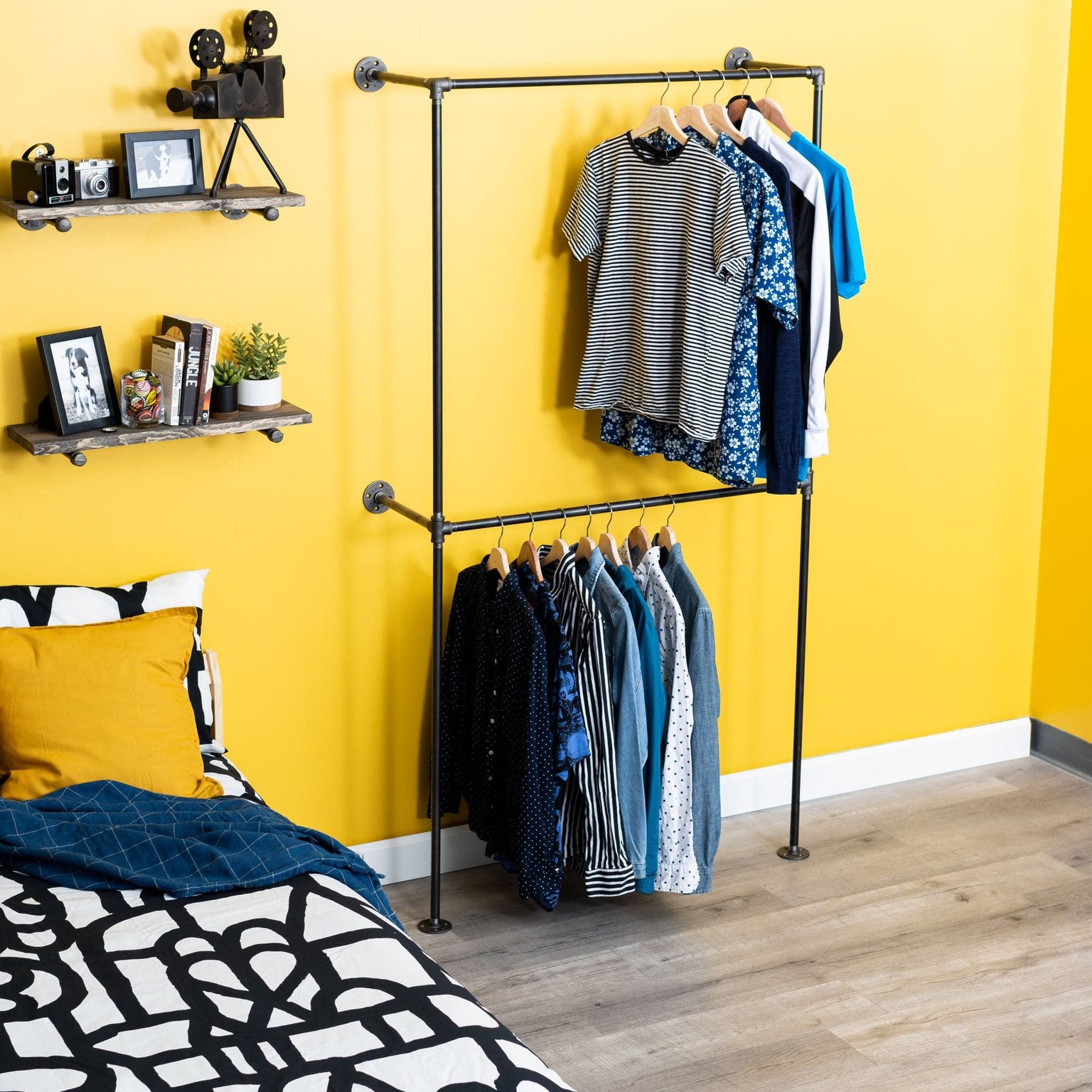 Industrial Pipe Closet System | DIY Custom Closets | Pipe Decor — PIPE ...
