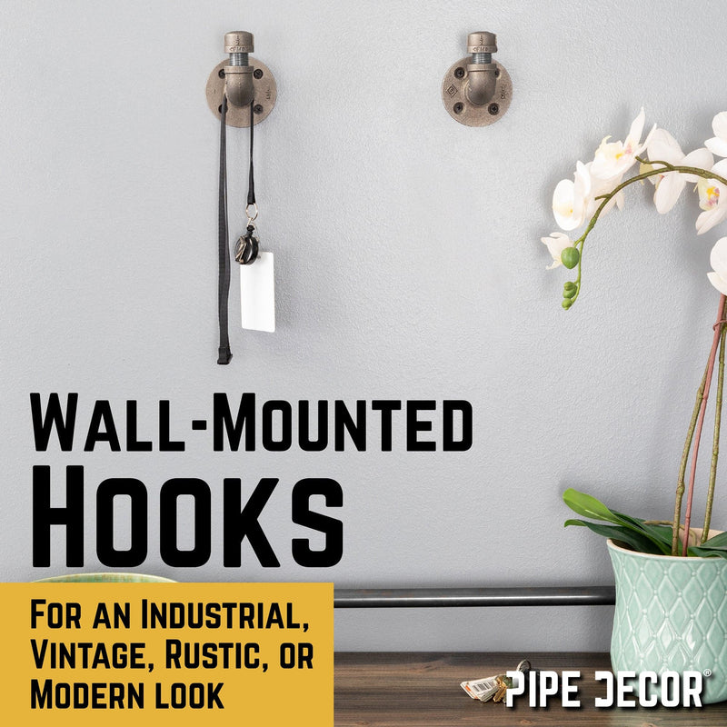 Kit de crochets muraux coudés à 90 degrés (lot de 2)