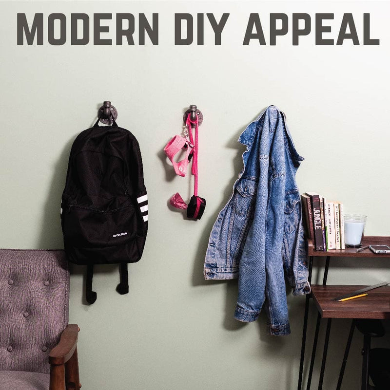 Wall Hook 3 Pack By PIPE DECOR - Pipe Decor