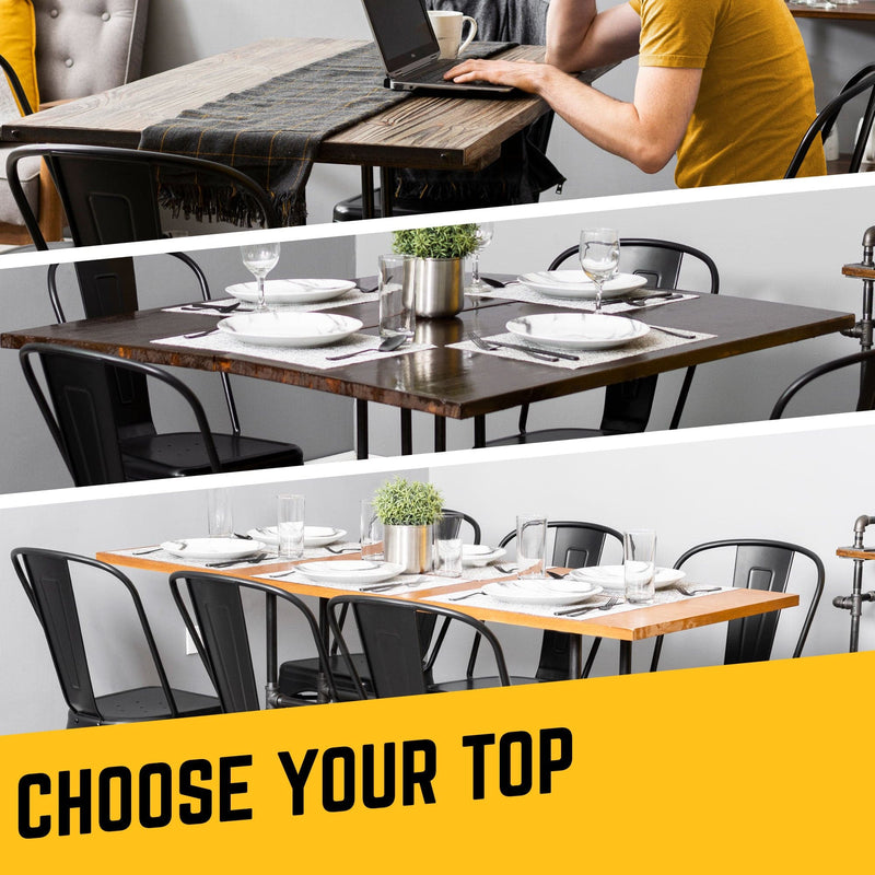 Poker Kitchen Table By PIPE DECOR - Pipe Decor