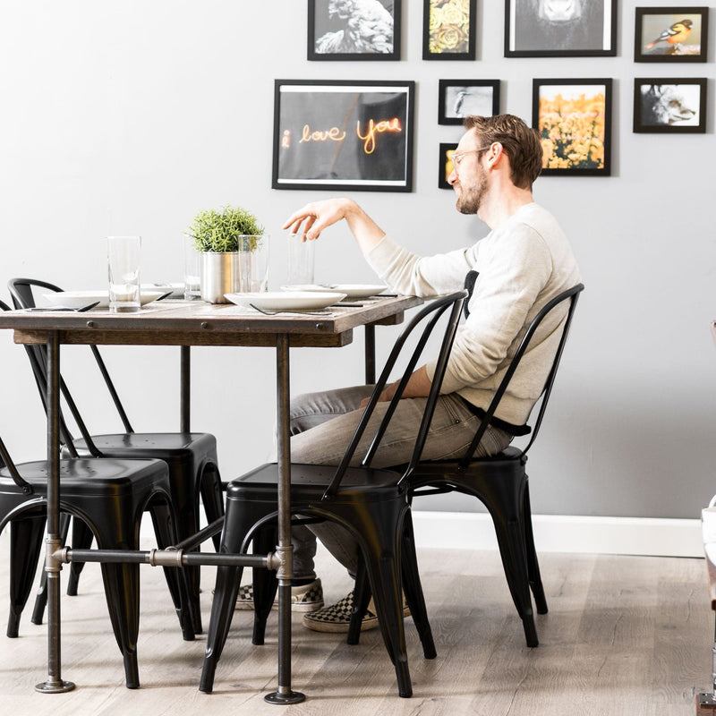 Poker Kitchen Table By PIPE DECOR - Pipe Decor