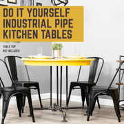 Blackjack Kitchen Table By PIPE DECOR - Pipe Decor