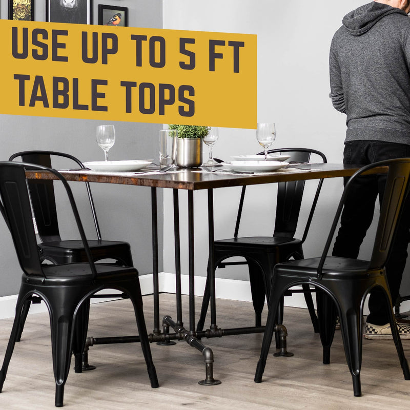 Blackjack Kitchen Table By PIPE DECOR - Pipe Decor