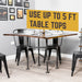 Solitaire Kitchen Table By PIPE DECOR - Pipe Decor