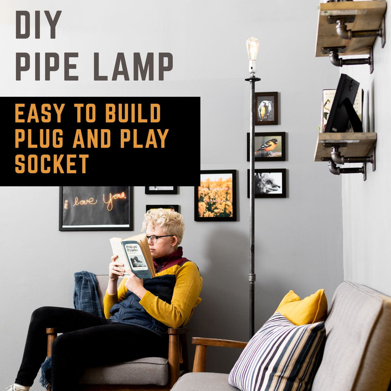 Torch Floor Lamp By Pipe Decor - Pipe Decor