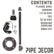 Torch Table Lamp By PIPE DECOR - Pipe Decor