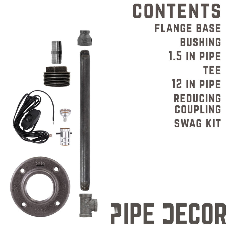 Torch Table Lamp By PIPE DECOR - Pipe Decor