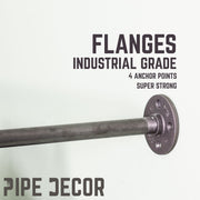 Industrial pipe clothing rack, wall mounted