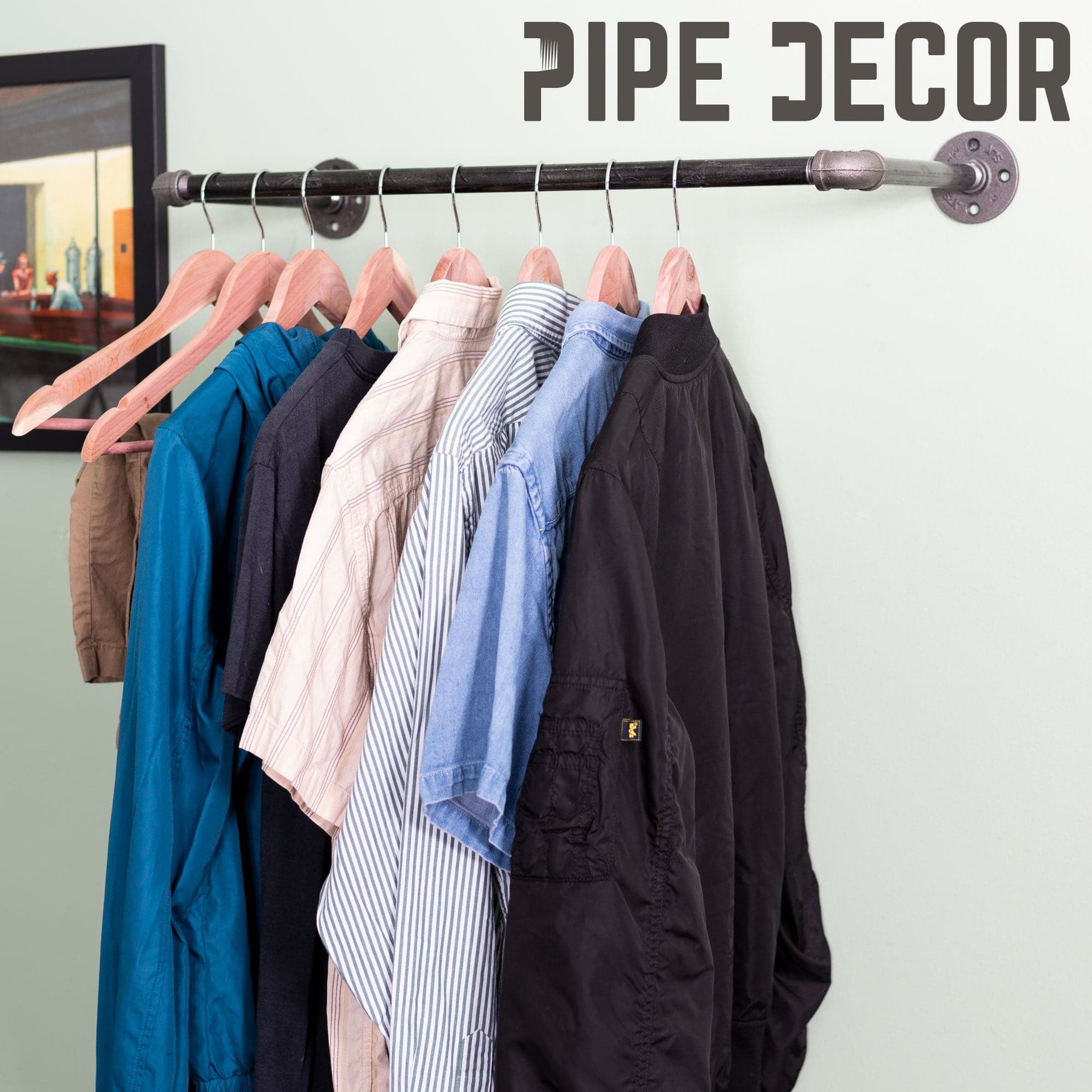 Industrial Pipe Closet System | DIY Custom Closets | Pipe Decor — PIPE ...