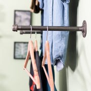 1/2 In X 12 In Clothing Hanging Bracket Kit, 4 Pack - Pipe Decor