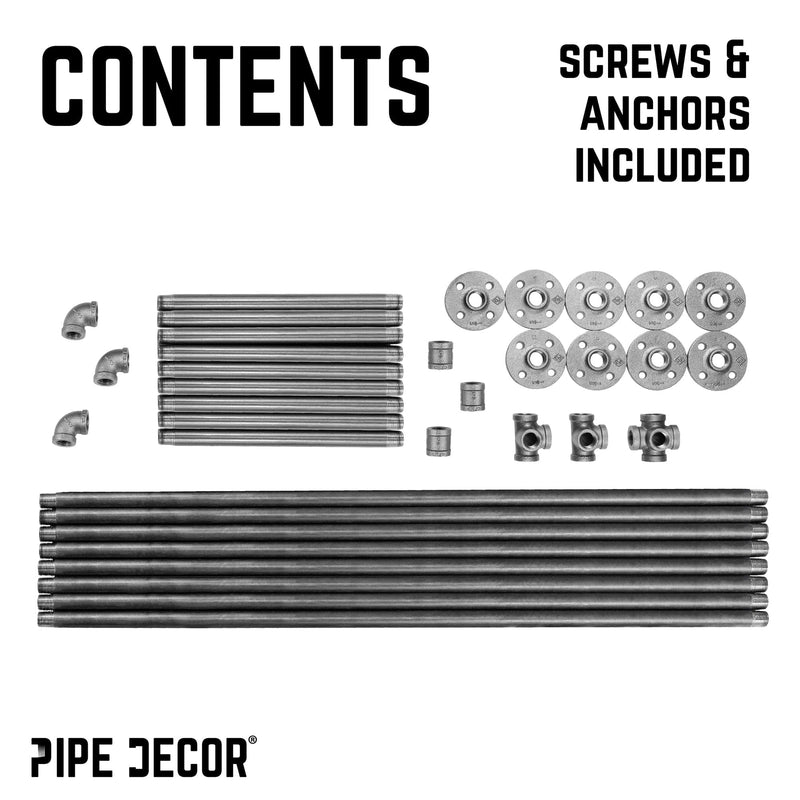 Perchero de pared doble de 76,375 pulgadas