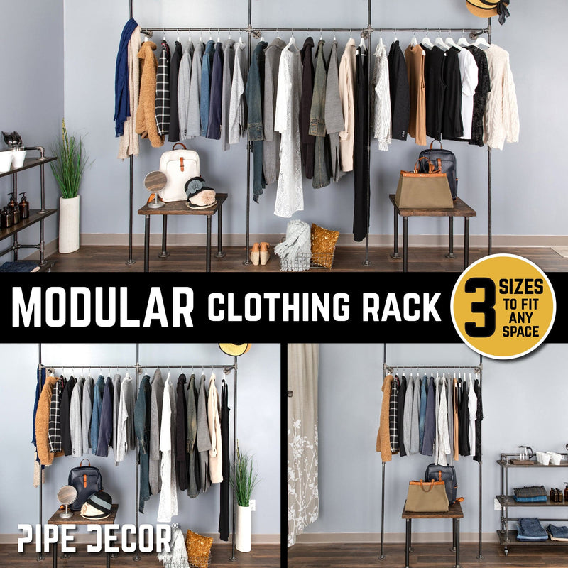 Perchero de pared individual de 41 pulgadas