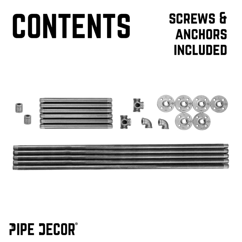 Perchero de pared individual de 41 pulgadas