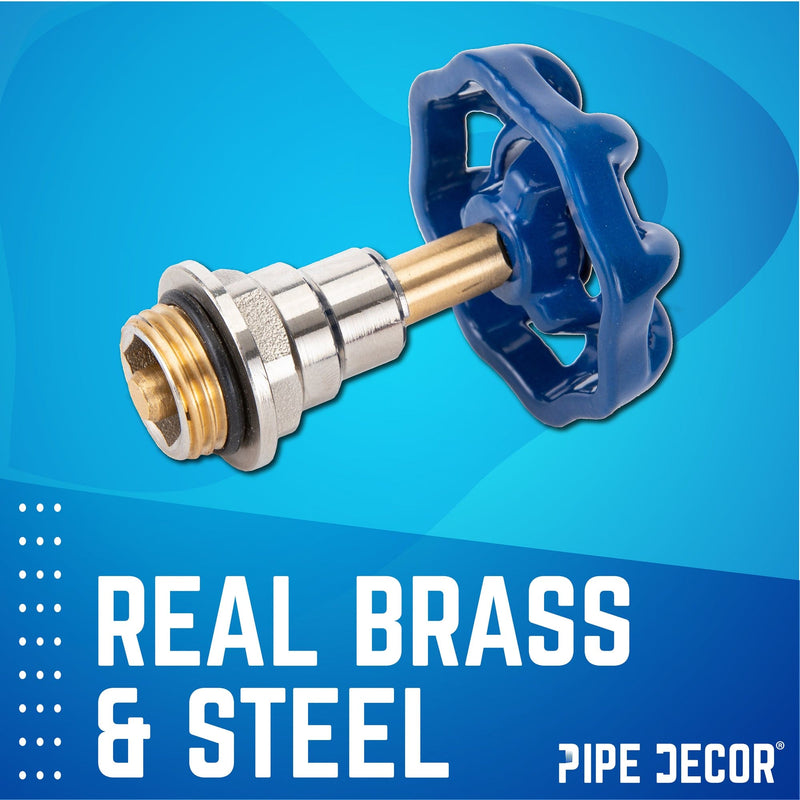 Poignée de robinet industrielle bleue (paquet de 2)