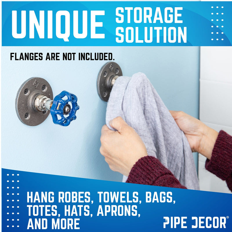 Poignée de robinet industrielle bleue (paquet de 2)