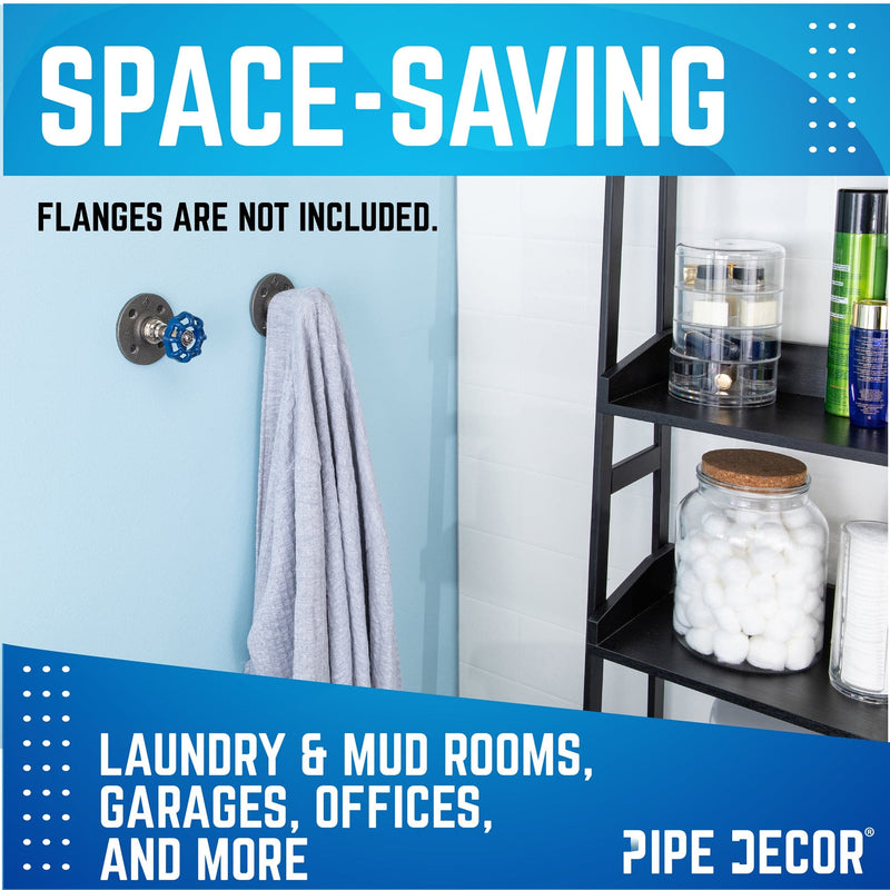 Poignée de robinet industrielle bleue (paquet de 2)