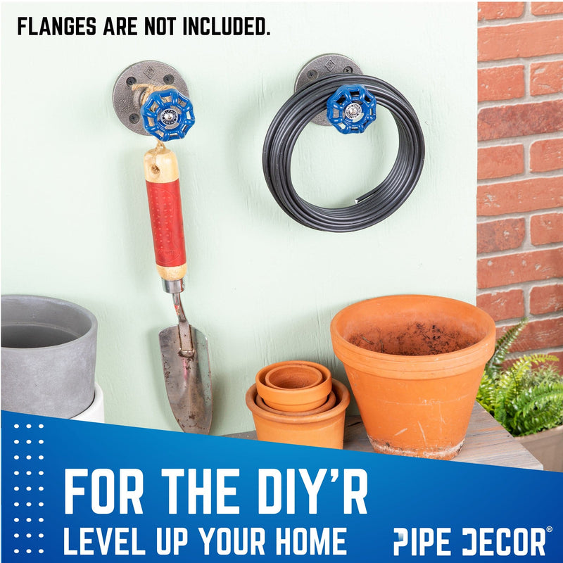 Poignée de robinet industrielle bleue (paquet de 2)