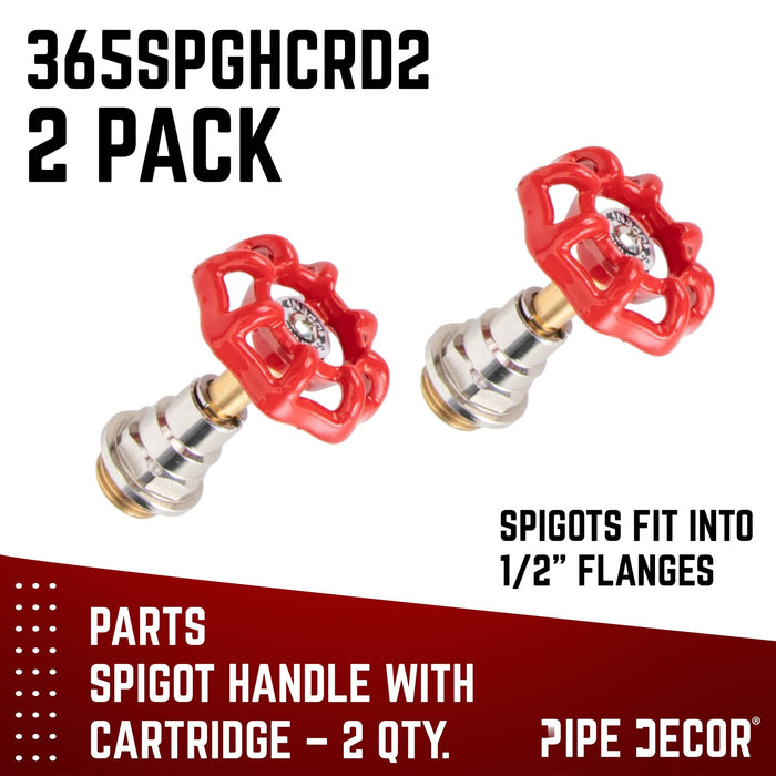Red Industrial Spigot Handle (2-Pack)