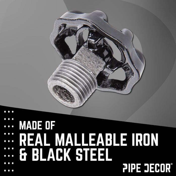 Black Industrial Spigot with Plug (2-Pack)
