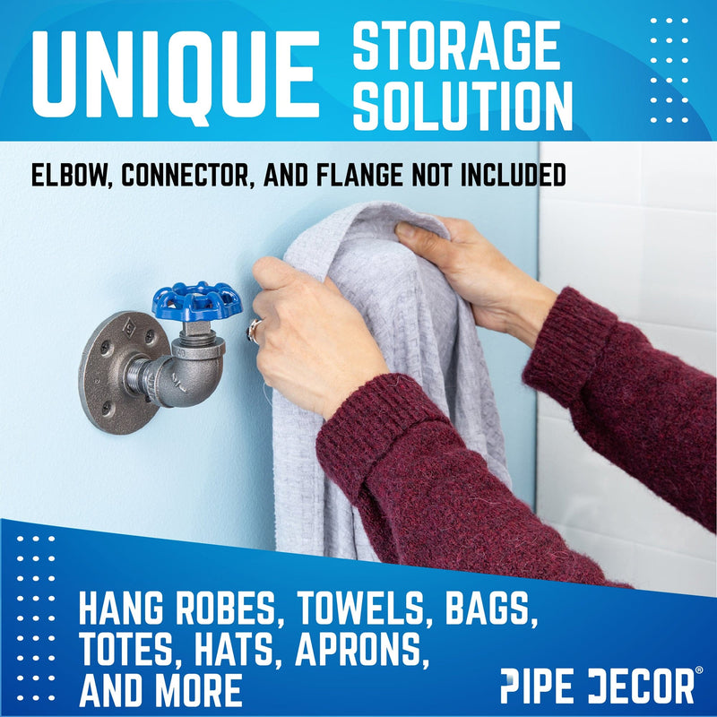 Grifo industrial azul con tapón (paquete de 2)