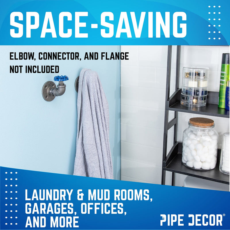 Grifo industrial azul con tapón (paquete de 2)