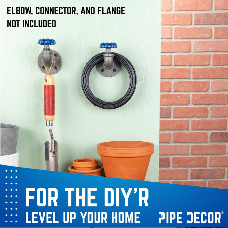 Grifo industrial azul con tapón (paquete de 2)