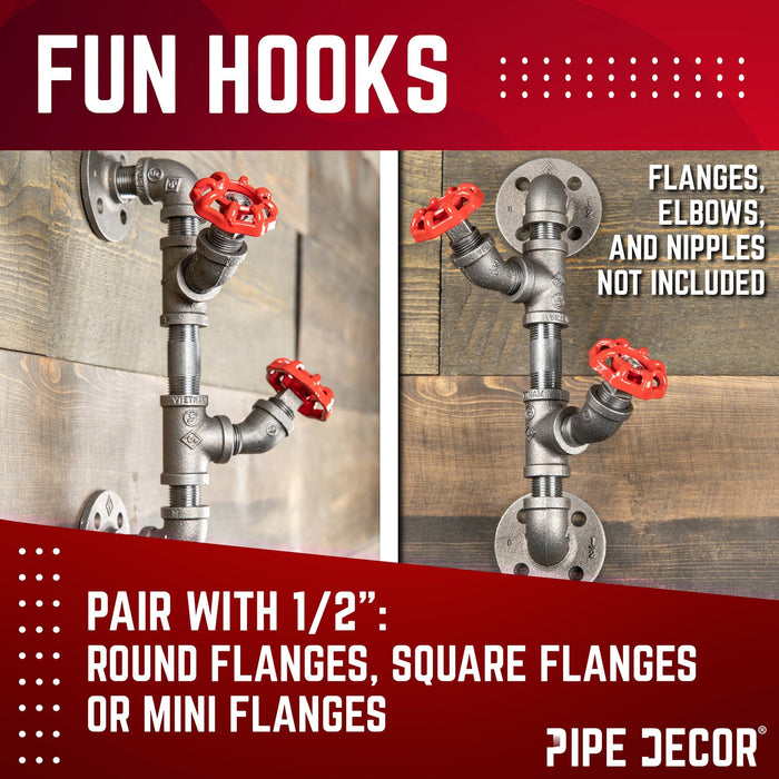 Red Industrial Spigot with Plug (2-Pack)