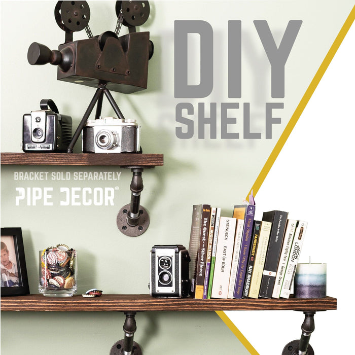 RESTORE Trail Brown 36 in. Wood Shelf (Wood Only)