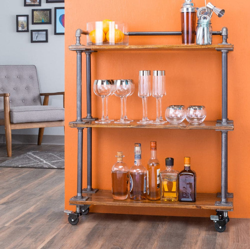 Swivel Caster Wheels for ¾" Pipe (4-Pack)