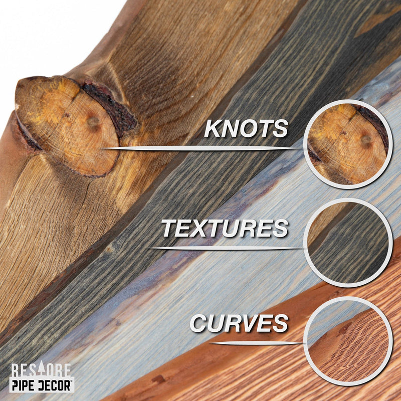 Étagère en bois brun Restore Trail de 24 po (bois seulement)