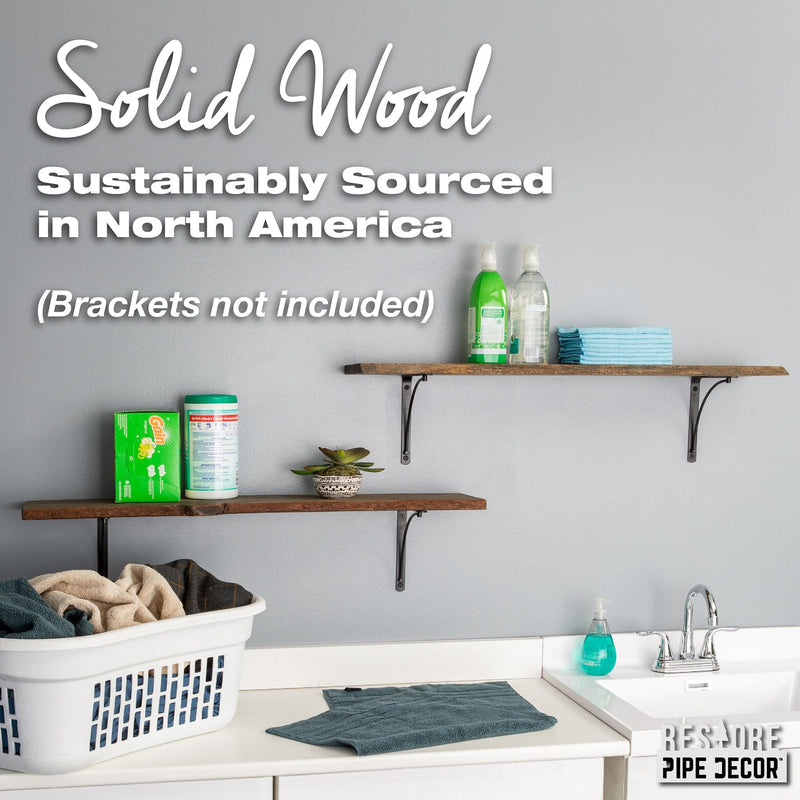 Étagère RESTORE Boulder Black 36 po en bois naturel (bois seulement)