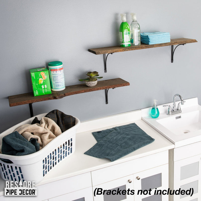 Étagère RESTORE Boulder Black 36 po en bois naturel (bois seulement)