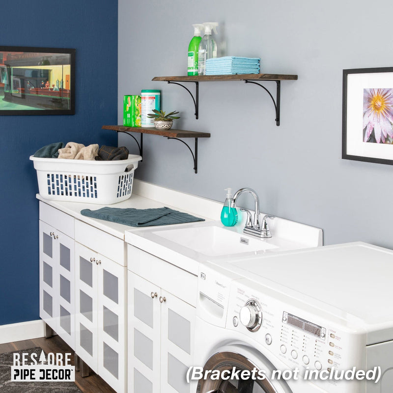 Étagère RESTORE Boulder Black 36 po en bois naturel (bois seulement)