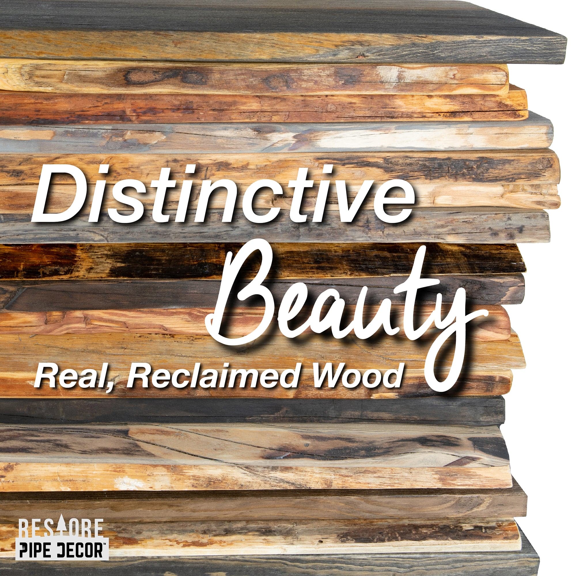 RESTORE Riverstone Grey 36 in. Live Edge Wood Shelf (Wood Only
