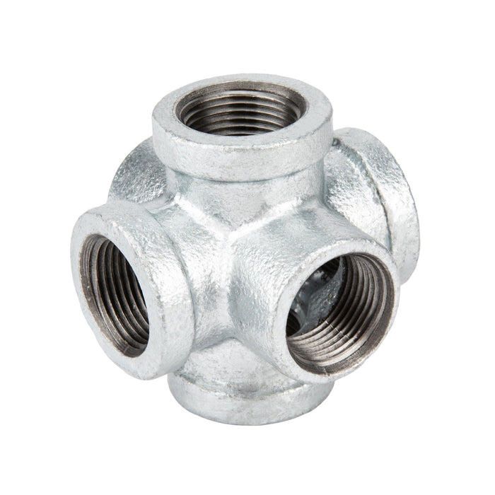 1 in. Galvanized 6-Way Fitting