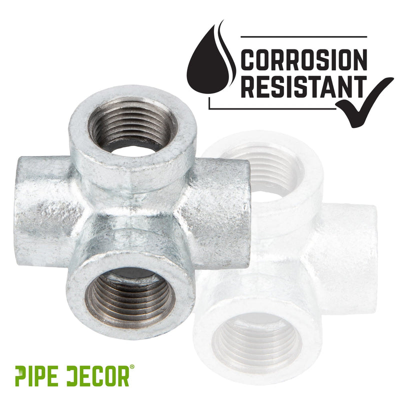 1 in. Galvanized 6-Way Fitting