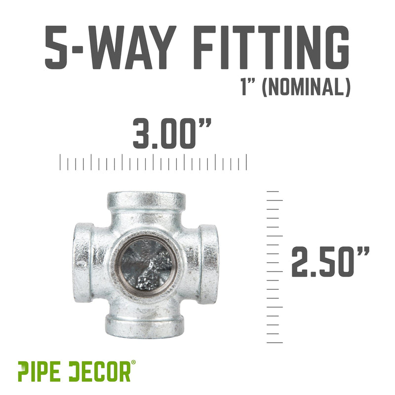 1 in. Galvanized 5-Way Fitting